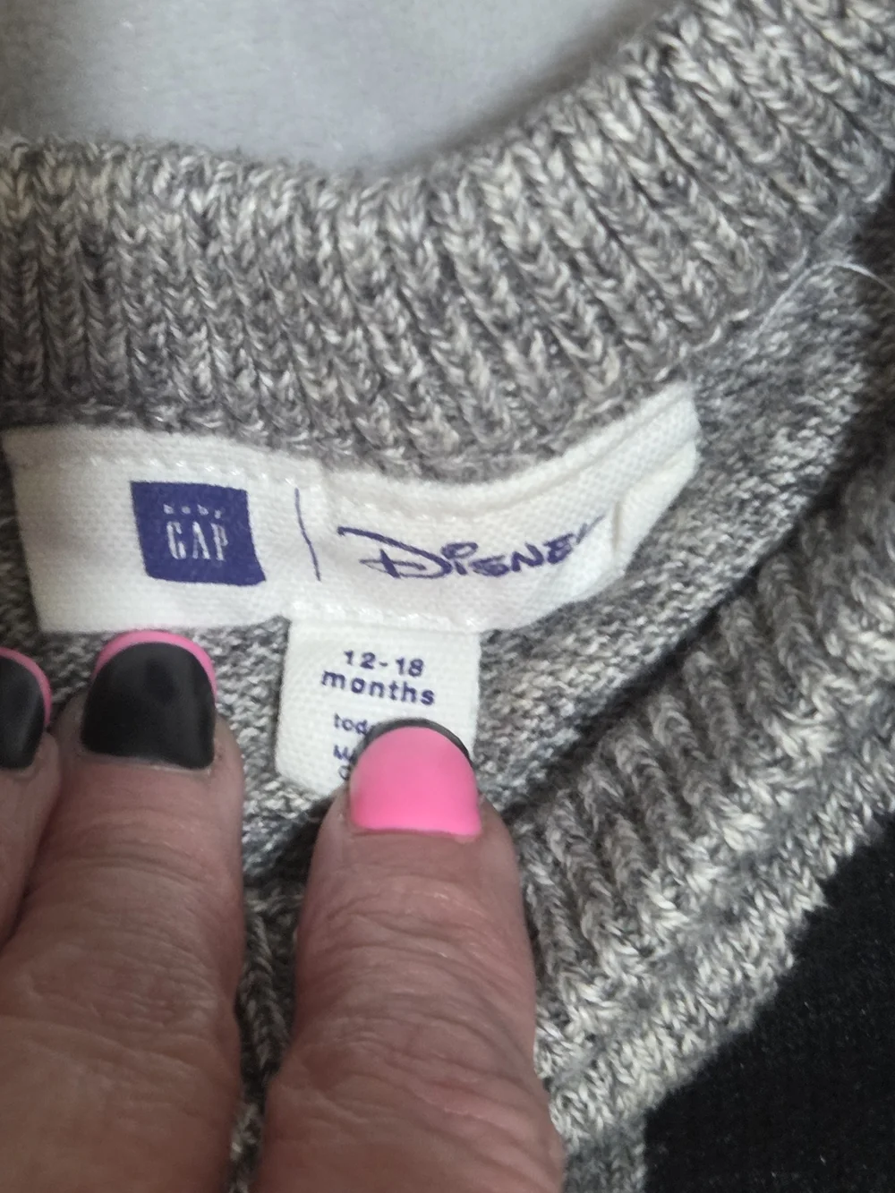GAP Mickey MouseDisney Sweater 12-18 Months